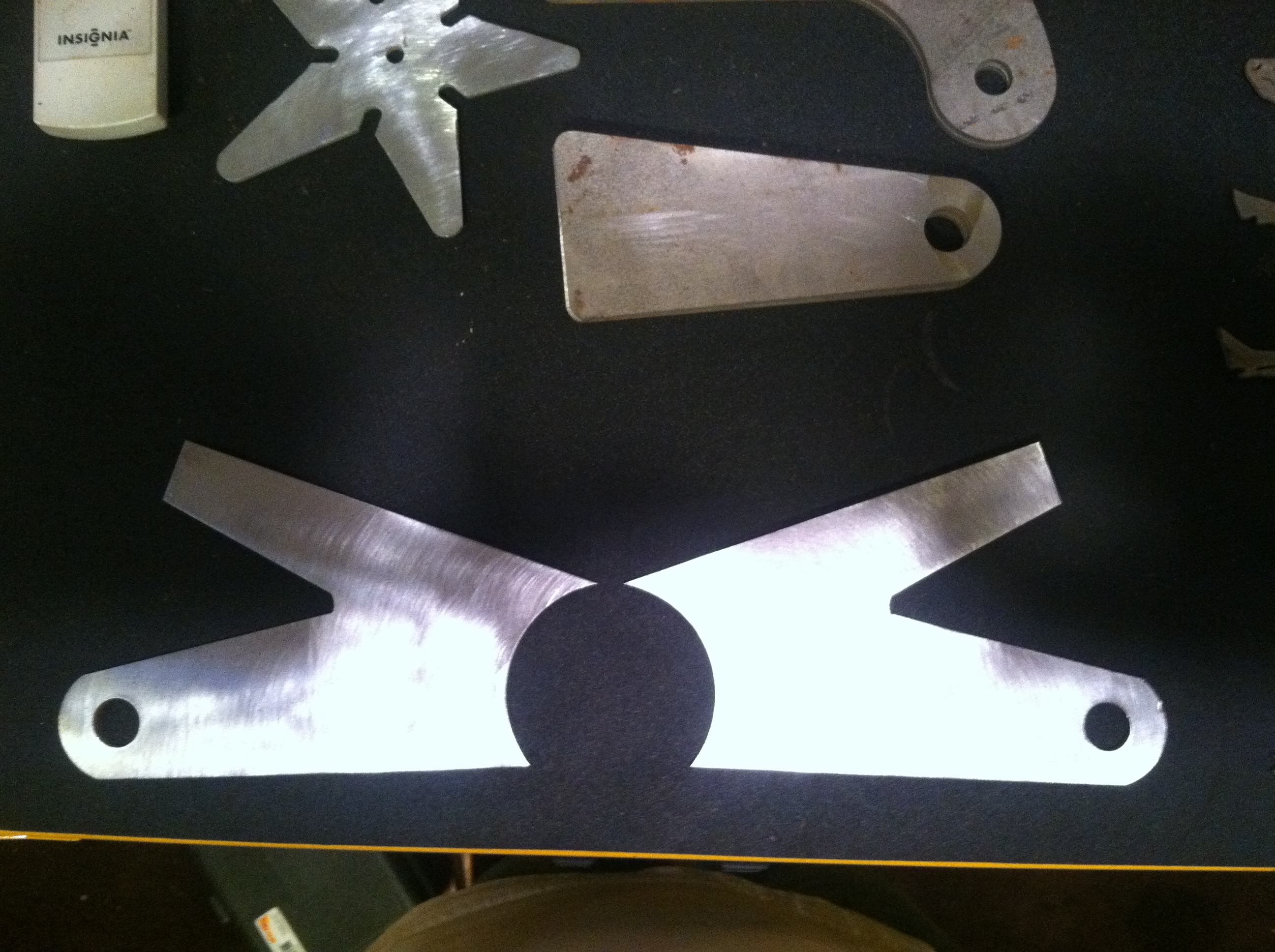 Silver machine parts